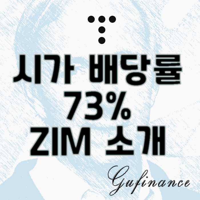  ZIM 소개 : 배당률이 73%인 종목이 있다?