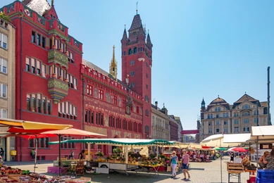 바젤 시청앞 Marktplatz