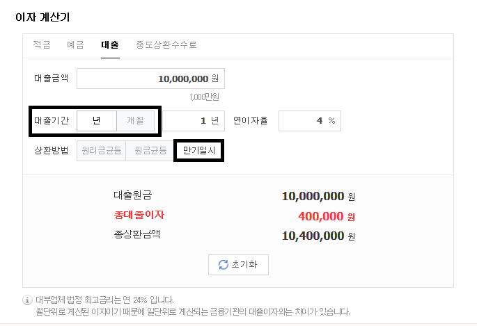 마이너스통장 이자계산기 마이너스통장 이자계산 금리 결정에 3