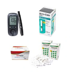 아큐첵 액티브 혈당측정기 + 시험지 50p + 침 110p + 솜 100p + 채혈기&#44; Accu-chek-Active(혈당측정기)&#44; 1세트