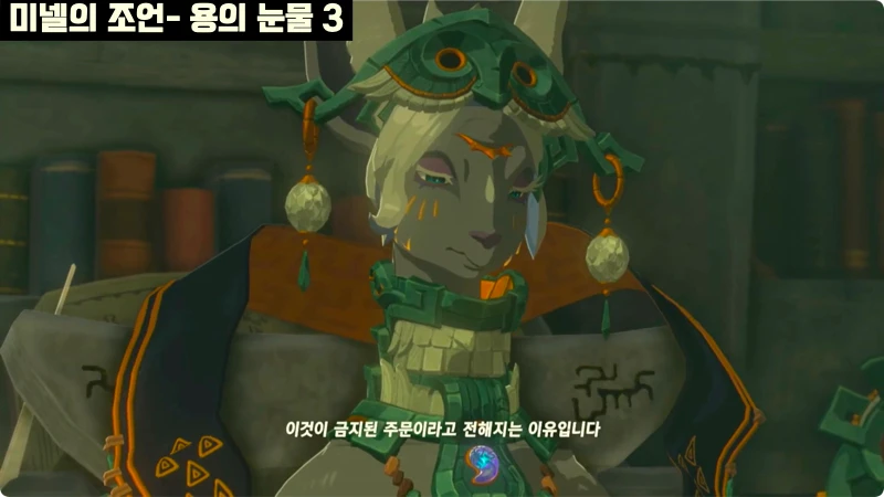 미넬의 조언 주제를 담고 있는 용의 눈물 3