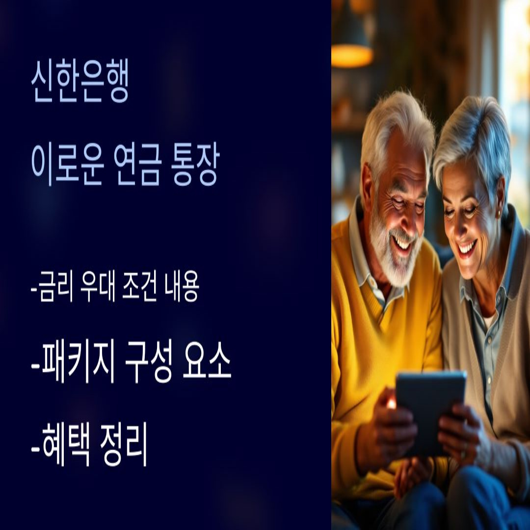 신한 이로운 연금 통장 출시와 패키지 구성 요소 및 혜택 정리