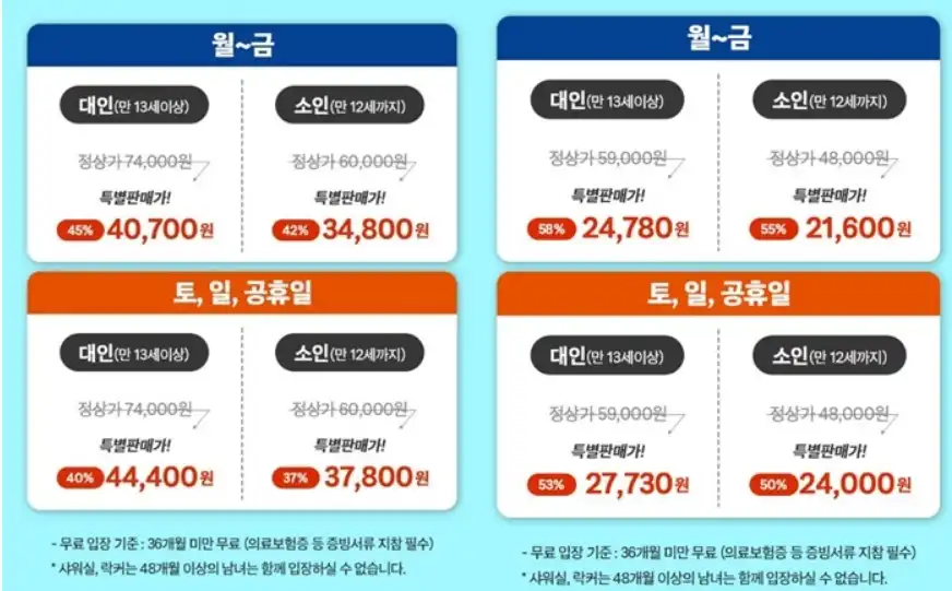 하이원 워터월드 할인이용방법