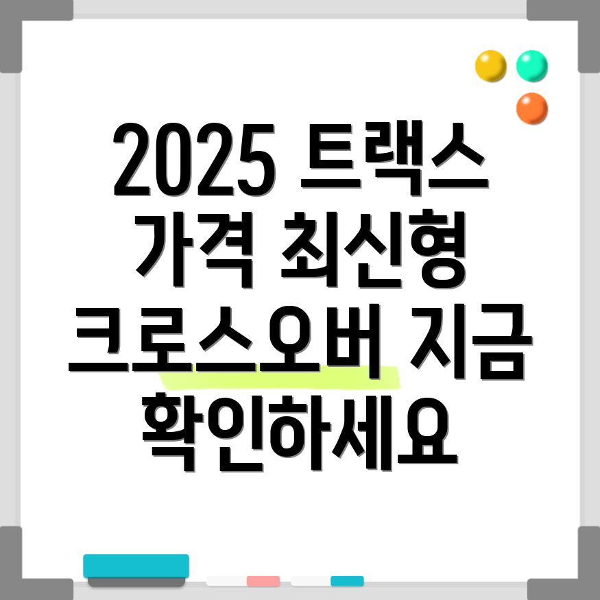 트랙스 크로스오버 가격표