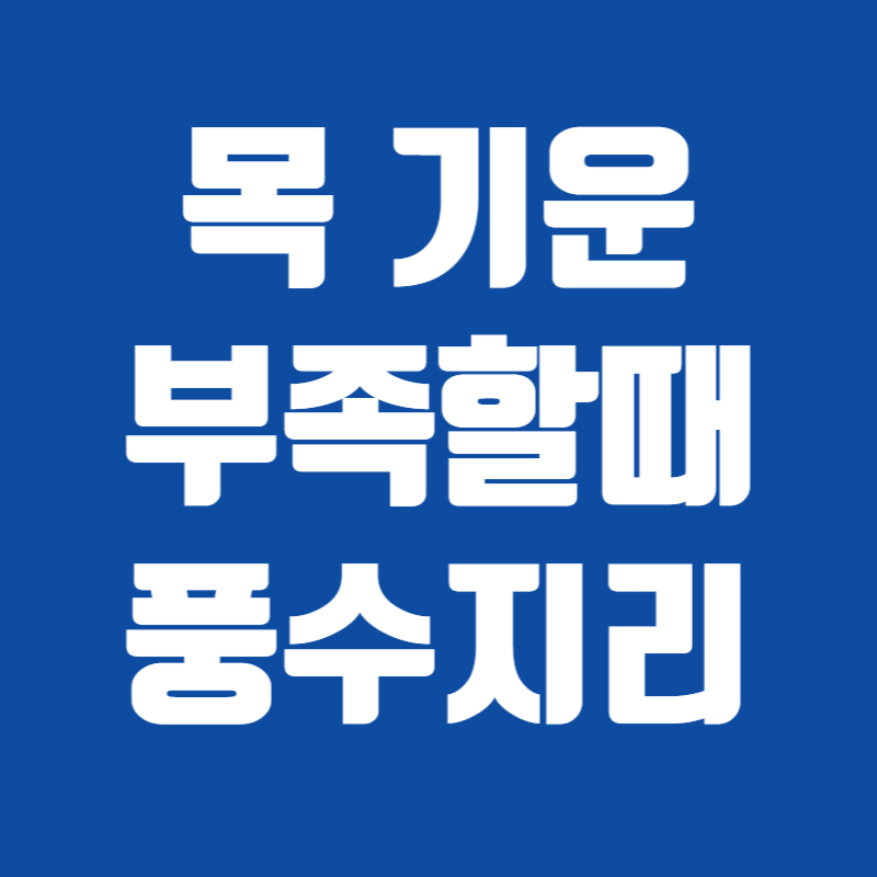 목 기운 부족할때 풍수지리