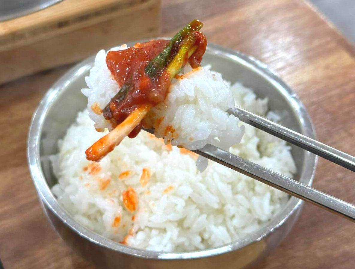 어리굴젓과 흰쌀밥
