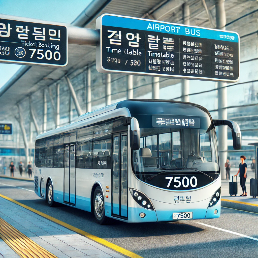 7500번 공항버스 시간표, 공항버스 7500 예매 4