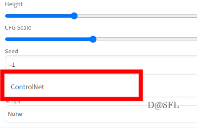 Stable Diffusion web UI에서 ControlNet 위치