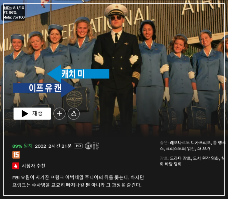 넷플릭스에 있는 IMDb 평점 높은 영화