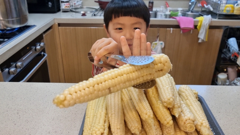  여름맛 대학찰옥수수 먹고, 냉국수 해먹기