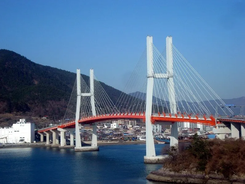 남해 창선도 대방산 남해바다