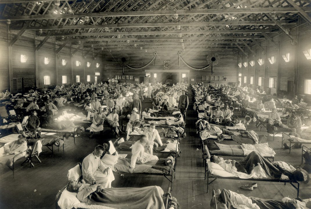미국 스페인 독감 확진자 병원