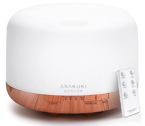 [아로마 테라피] 에센셜 오일 디퓨저 가습기 추천 순위 1 - 아사쿠키 에센셜 디퓨저(Asakuki Essential Diffuser)