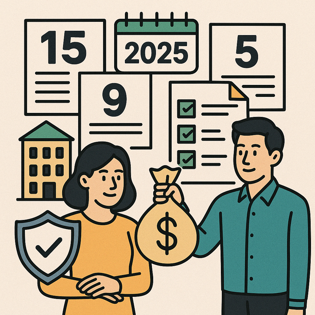 2025년 서민금융상품 정책 변화를 주제로 한 일러스트