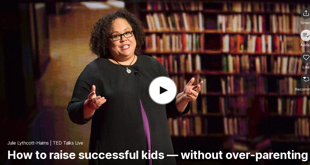  TED 테드로 영어공부 하기 How to raise successful kids without over parenting