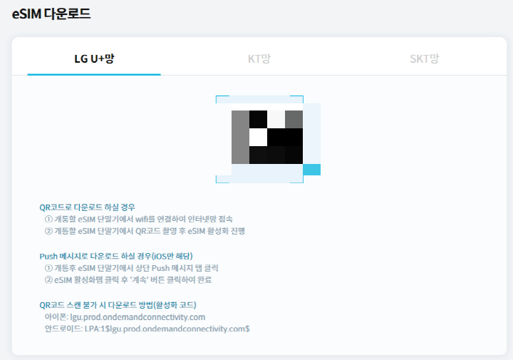 리브엠에서 eSIM 발급 받기