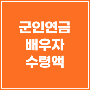 군인연금배우자