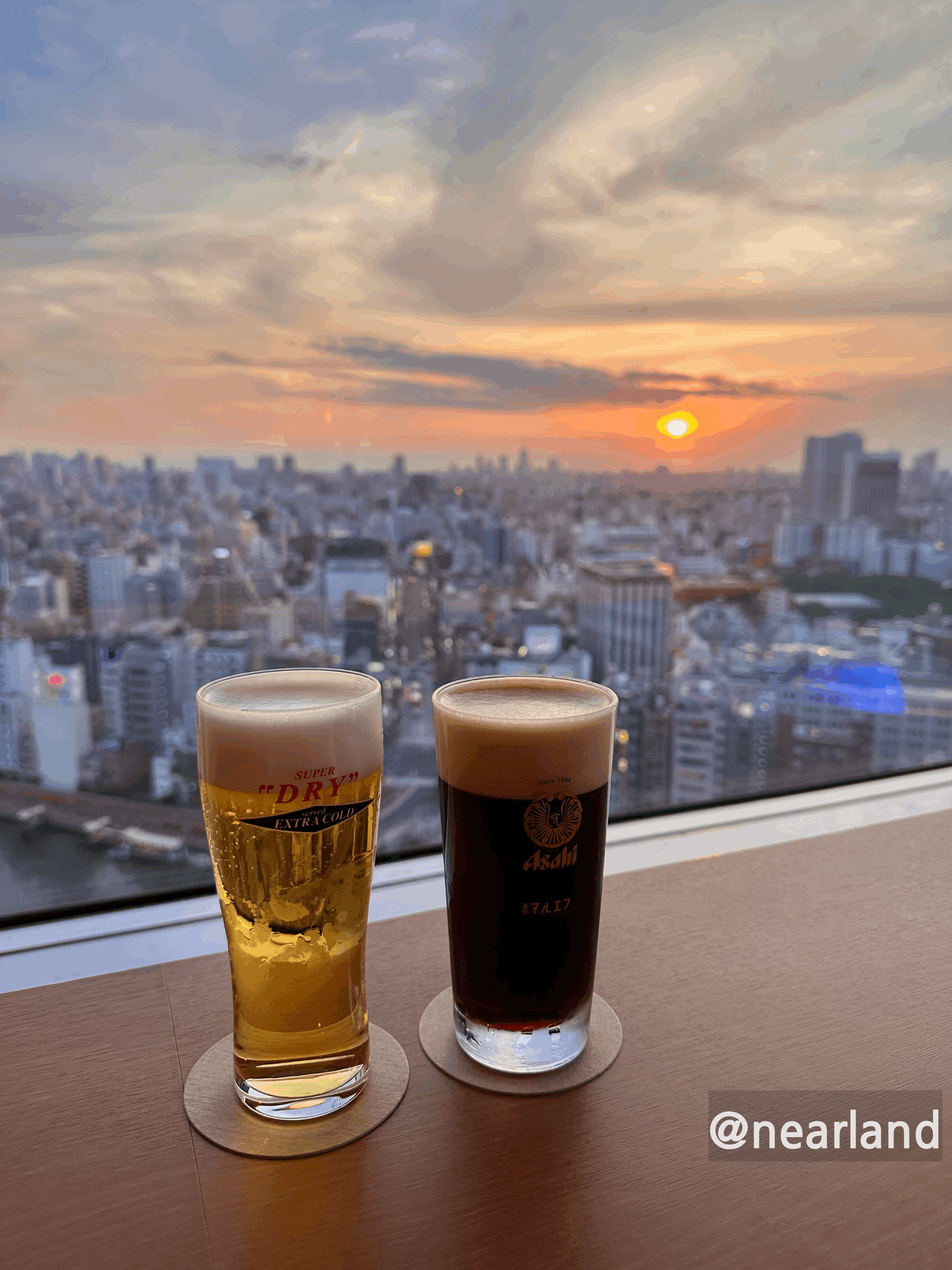 일본 도쿄 아사히 맥주빌딩 스카이룸