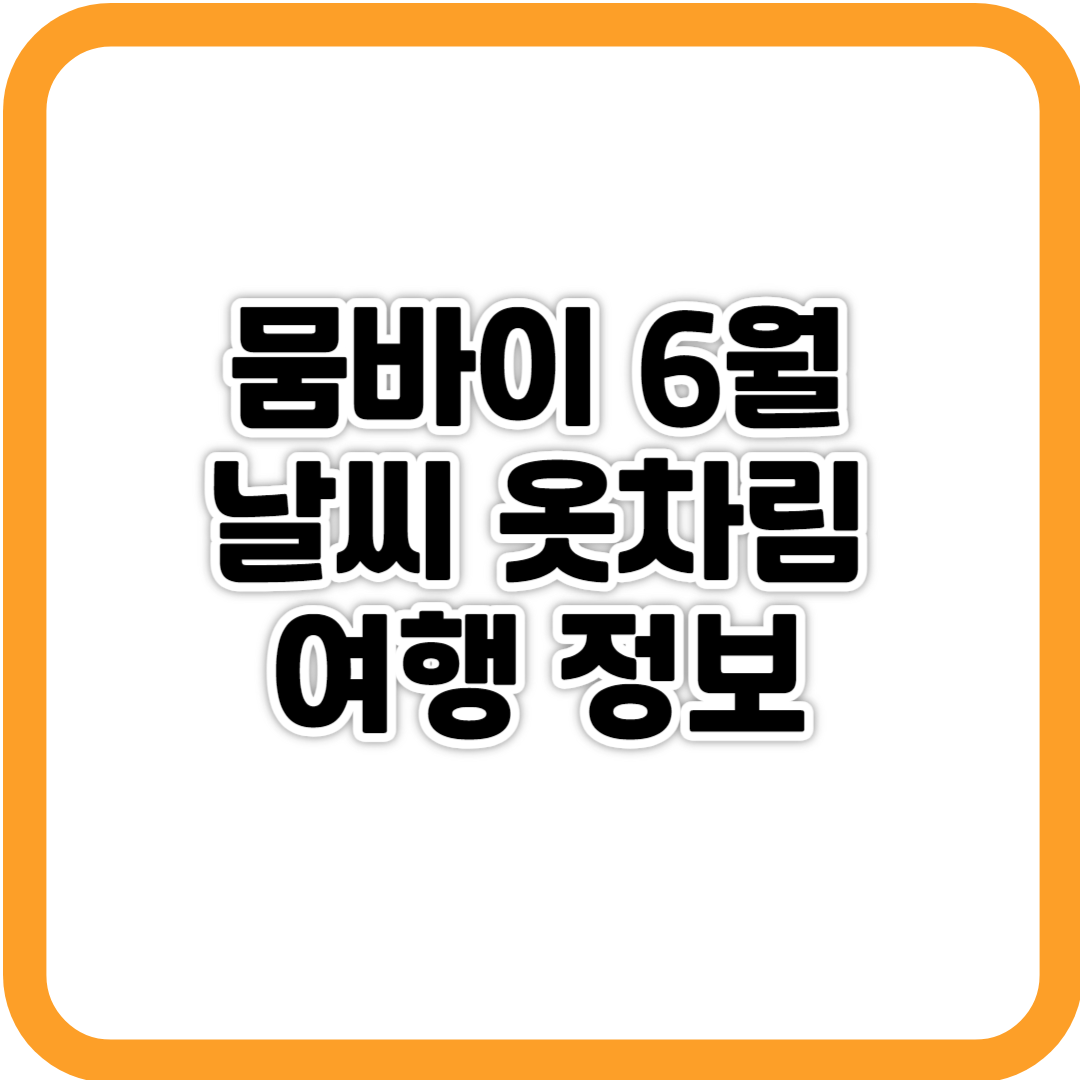 뭄바이 6월 날씨 옷차림 여행 정보 사진