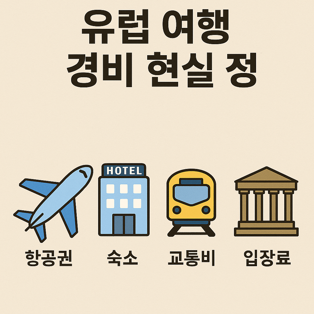 유럽 여행 경비 현실 정리