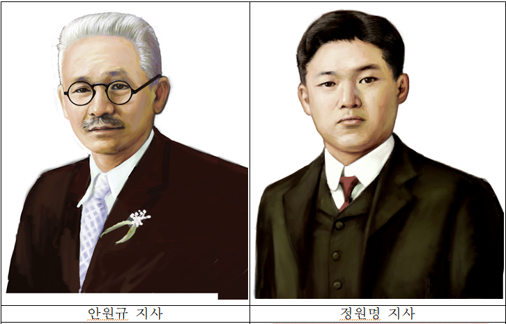  2022년 9월 이달의 독립운동가, <안원규·정원명> 지사 선정