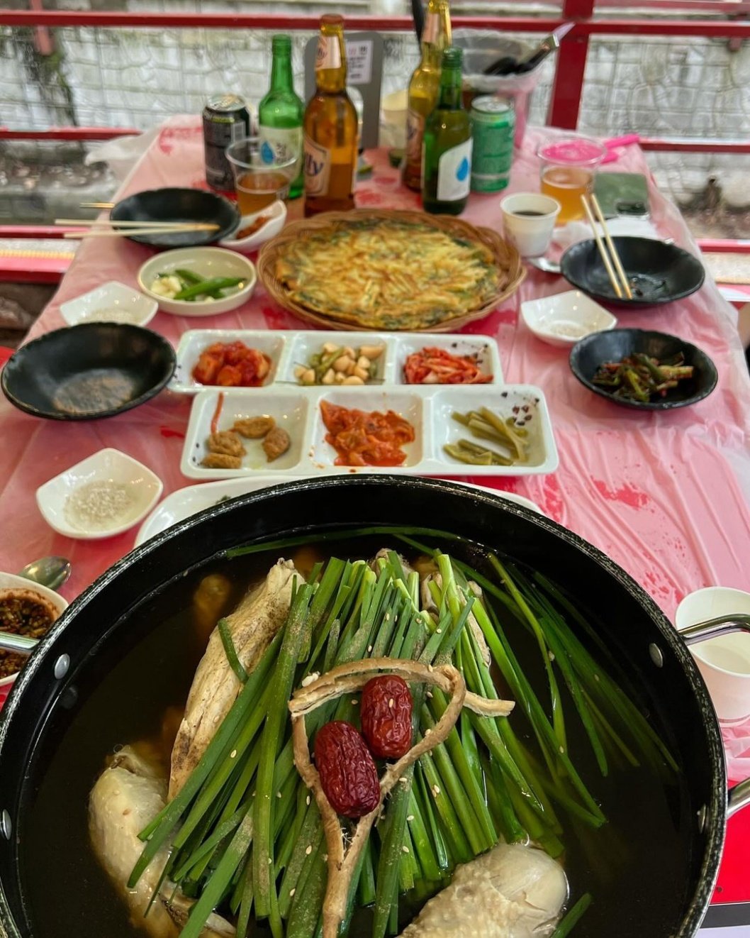 그랜드 유원지 (장흥계곡) 모습과 평상
