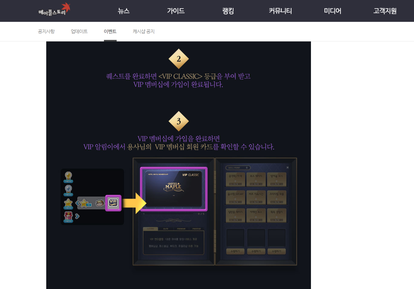  메이플 17주년 코인샵 무자본 공략