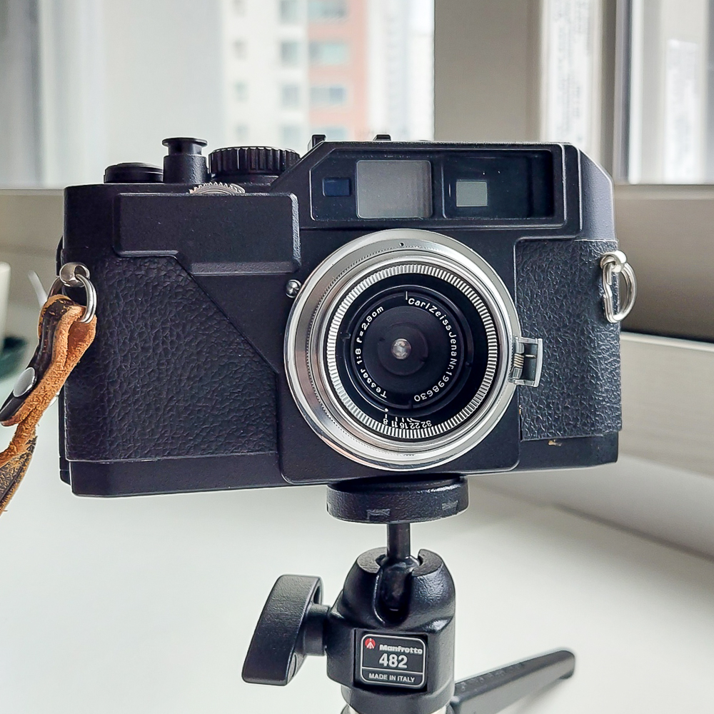 コンタックス用 テッサー28mm f8 ライカMマウントアダプター付属 OH済