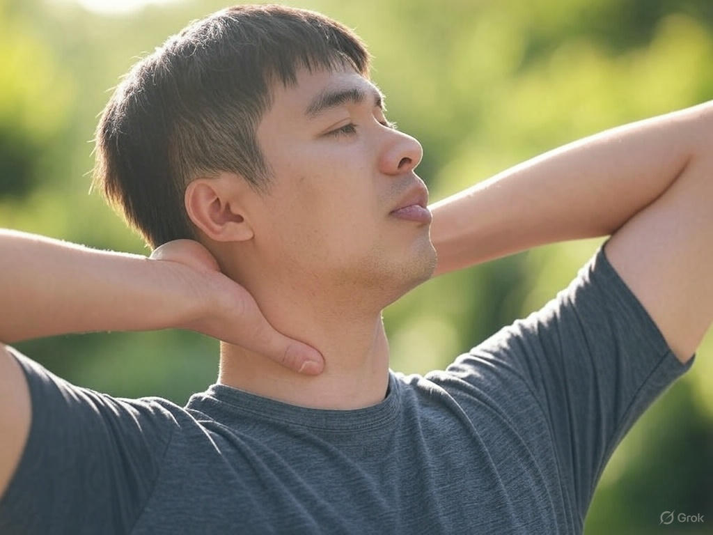 목 스트레;칭