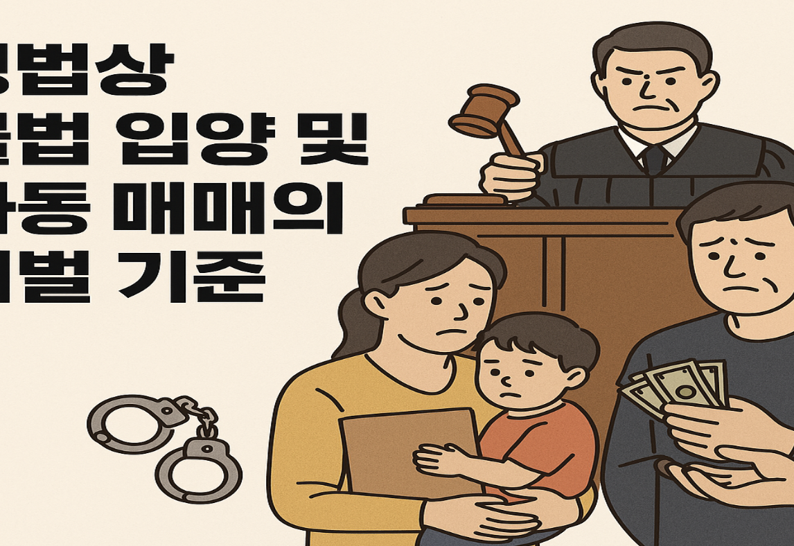 불법 입양과 아동 매매의 정의 및 형사처벌, 실무 대응