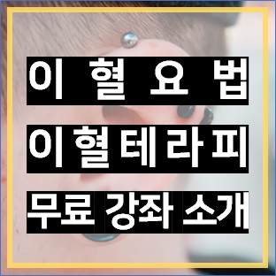  귀지압패치로 유명한 귀혈자리 이혈요법 배워보고 싶다면? 무료 이혈 테라피 강좌!