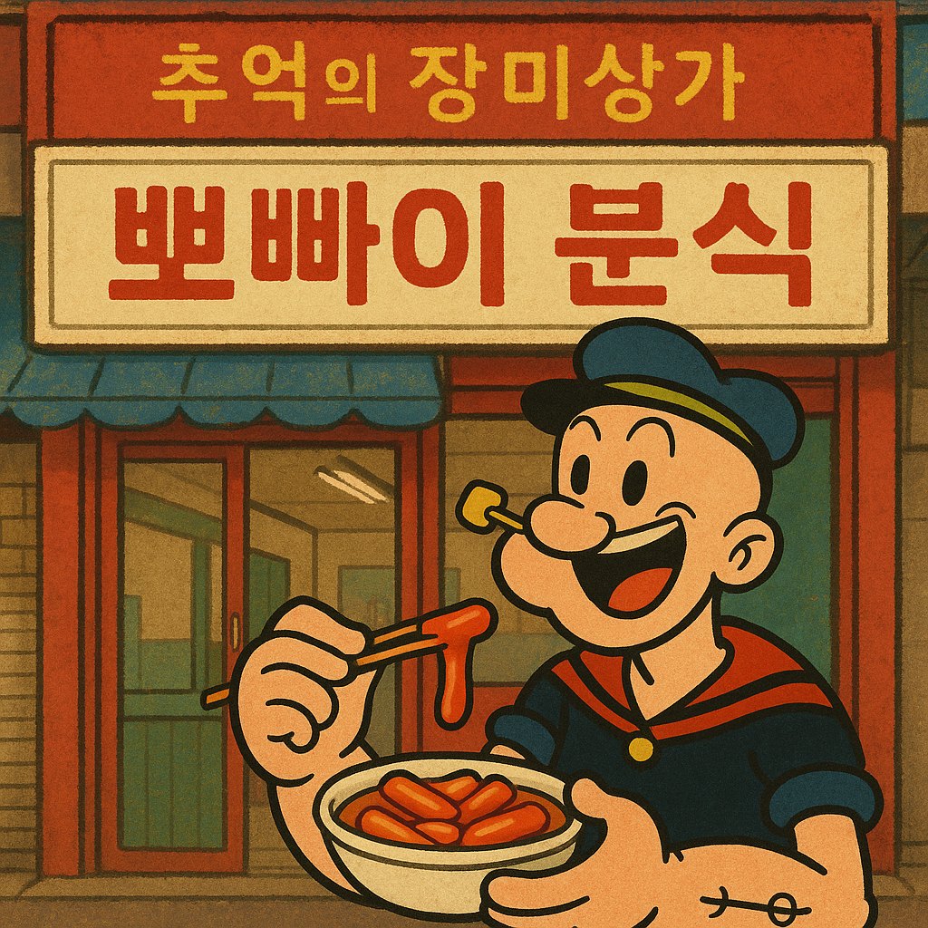 [잠실 장미상가 맛집] 뽀빠이 분식 – 떡쫄라의 추억 (위치+찾는법 포함)