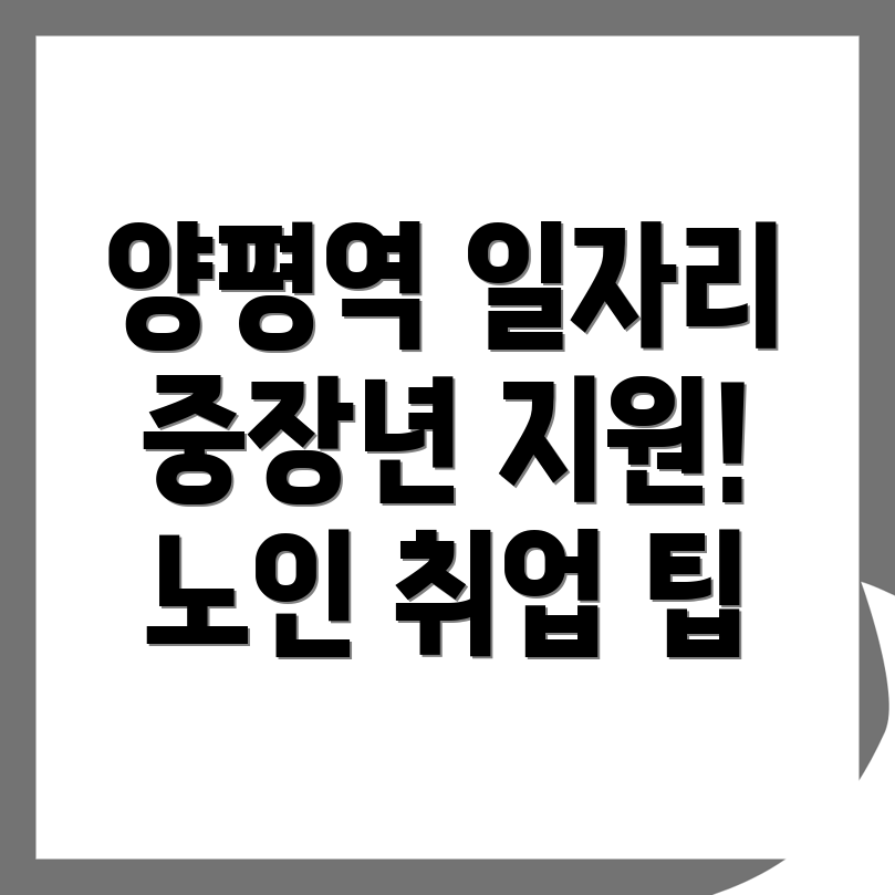 노인 일자리