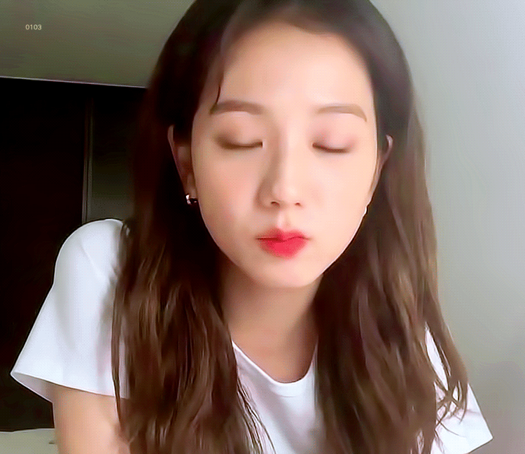  블랙핑크 지수 VLIVE 1인칭 시점 근접캠 움짤 gif