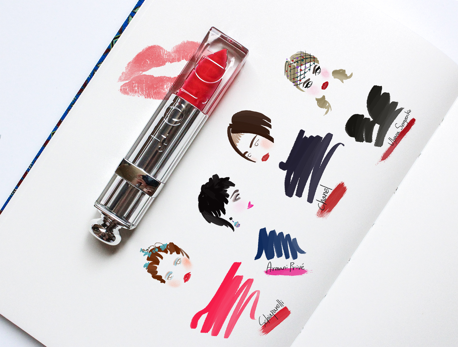  2015 fall couture : pink & red lips