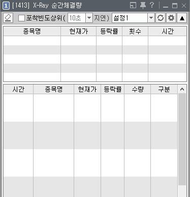 영웅문-x-ray-순간-체결량