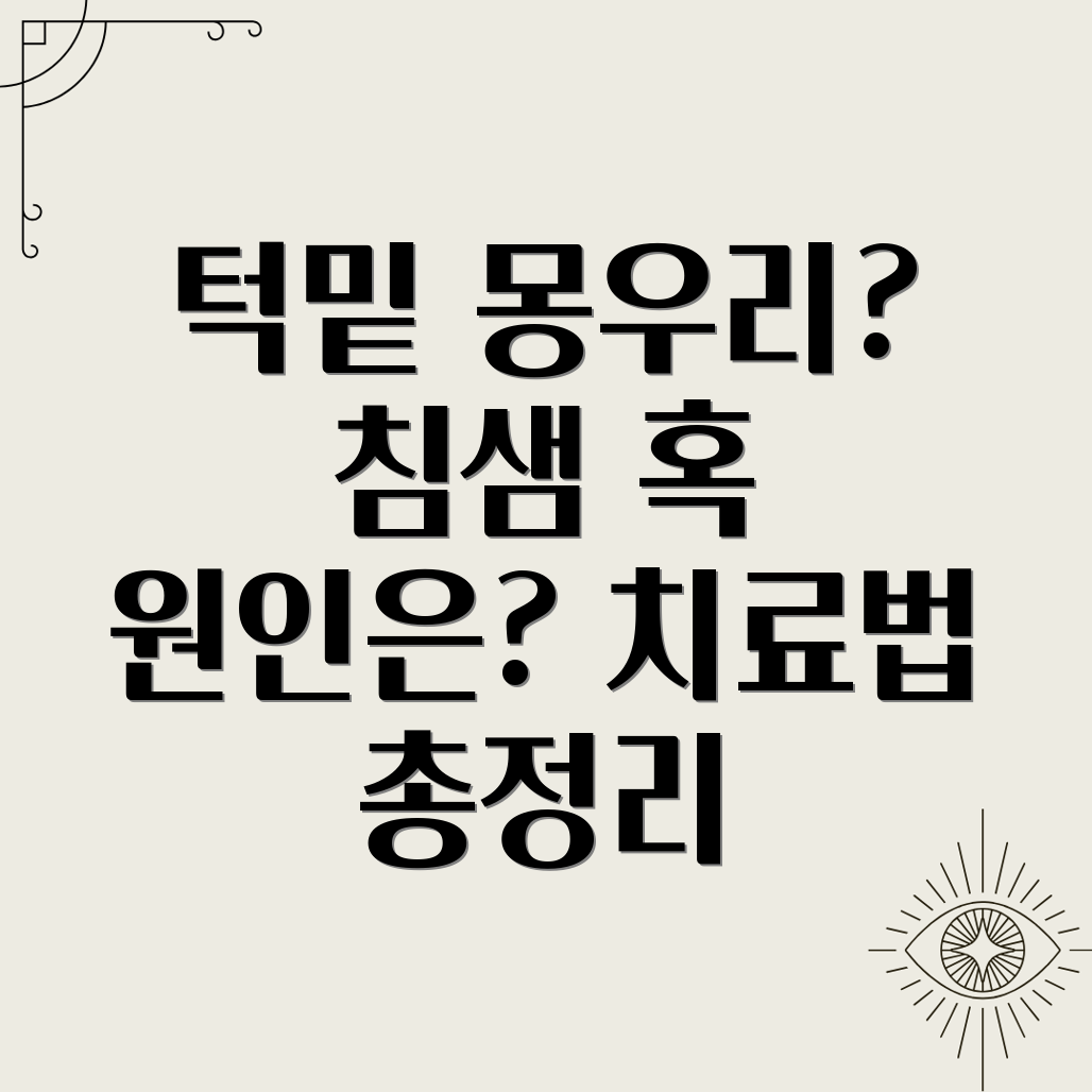 턱밑 몽우리