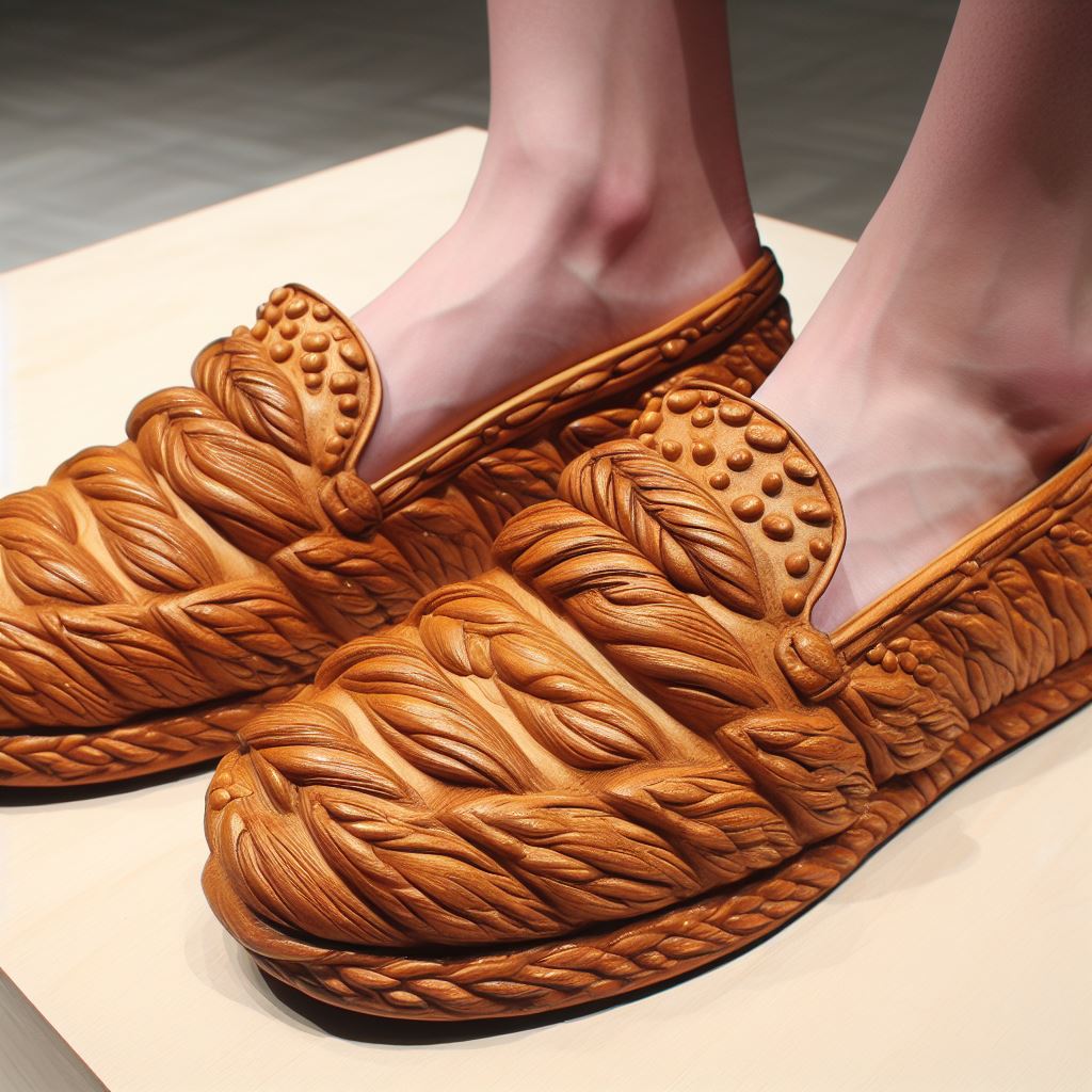 빵 모양 신발