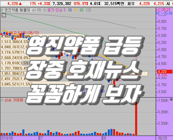  영진약품 주가, 창사이래 최고 매출액 달성 전망 소식에 상승