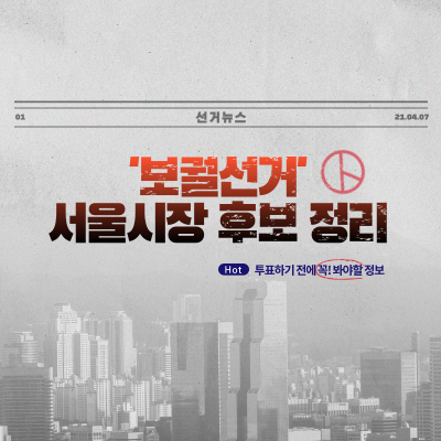  서울시장 후보, 투표하기 전에 봐야할 정보(요약 정리)