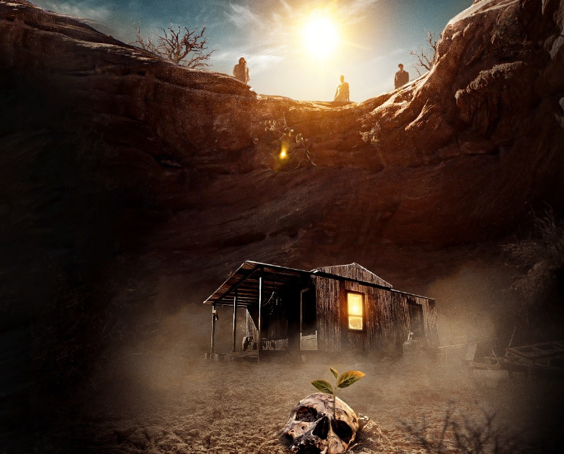 영화의 배경인 사막 협곡 오두막이다.