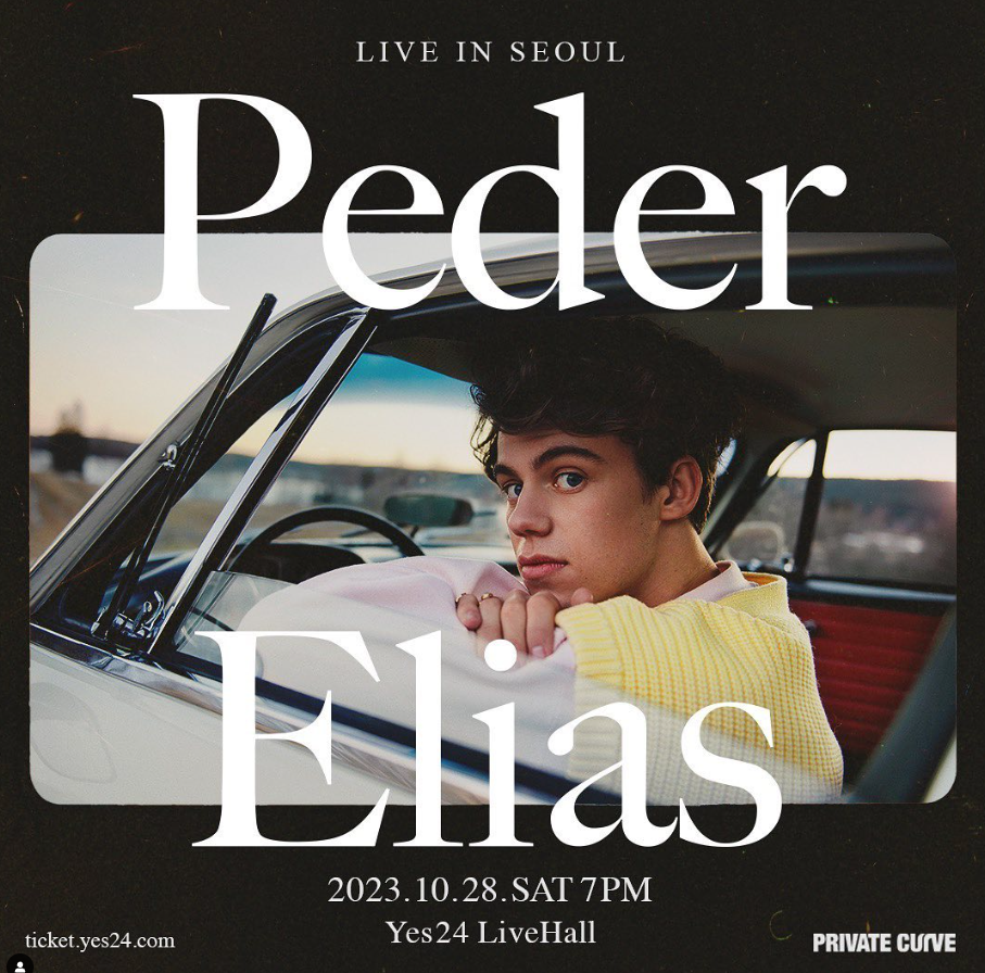  2023 페더 알리아스 Peder Elias 내한 공연-예매 및 일정 안내