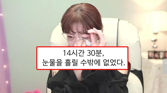  14시간 30분의 게임 간담회를 끝마치고 진행자는 울 수밖에 없었다.