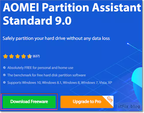  파티션 관리 프로그램, Aomei Partition Assistant 9.0 소개