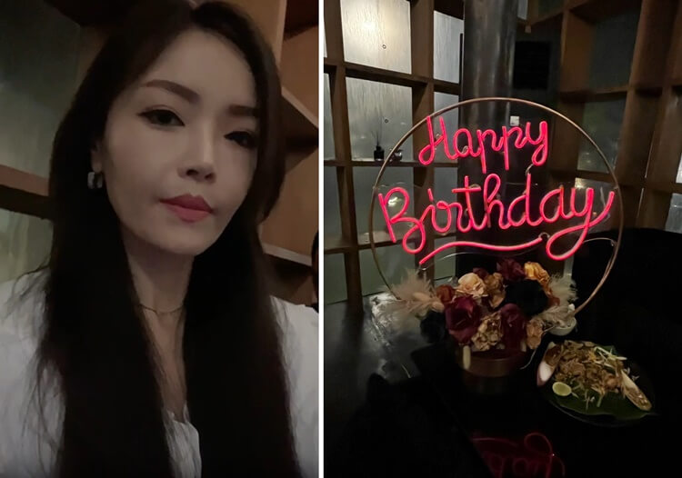 그래드 차오파라야 아유타야에서 생일파티