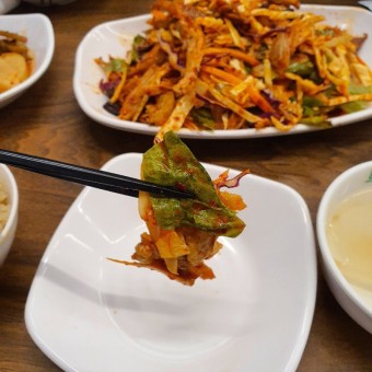 막국수 닭무침 닭곰탕