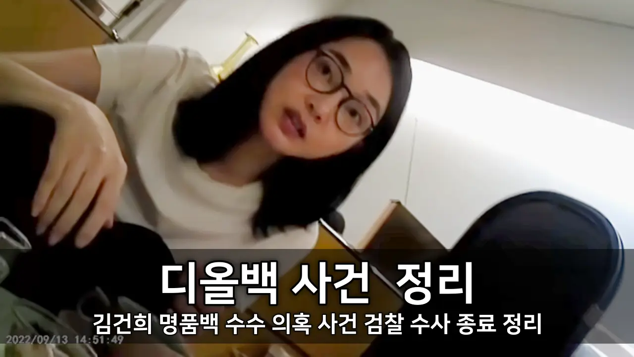 김건희 명품백 수수 의혹 사건 - 디올백 사건의 검찰 수사 종료 정리