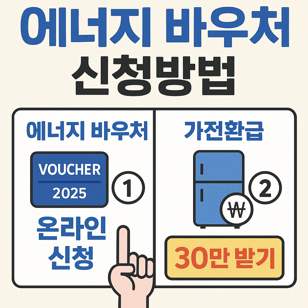 2025 에너지 바우처 신청방법 + 가전환급 30만 받기