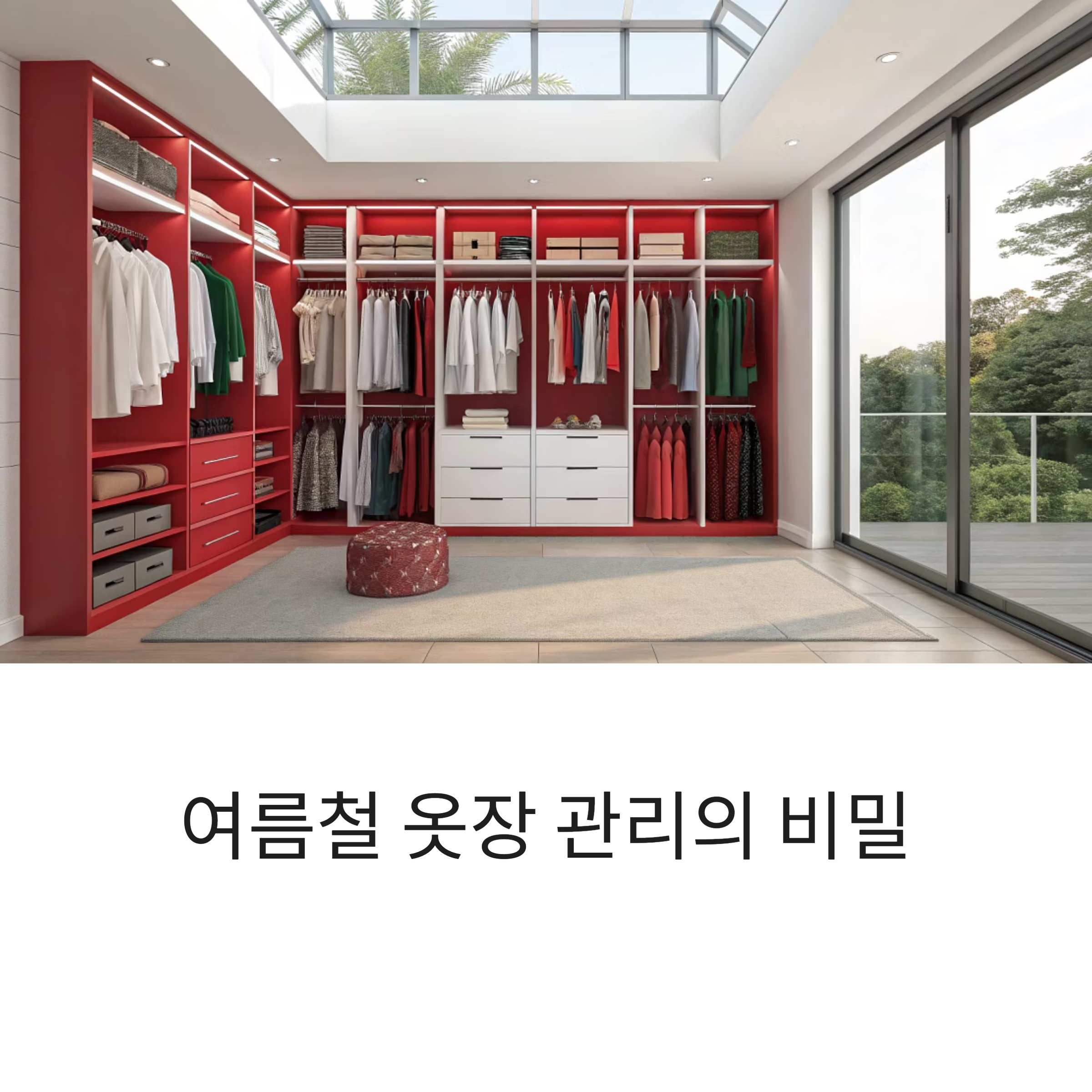 여름철 의류 보관: 상쾌하고 뽀송한 옷장을 위한 필수 팁