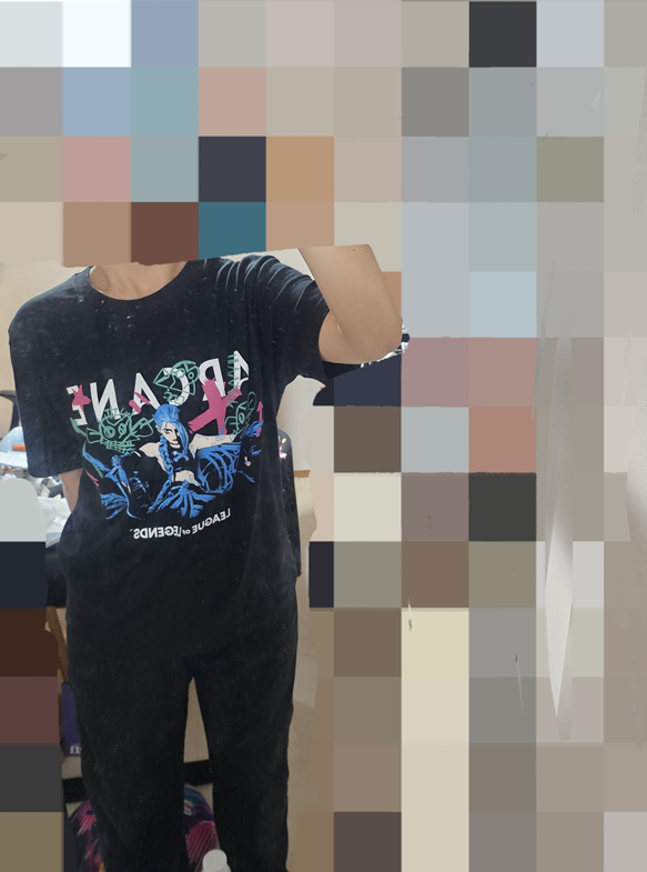 아케인x유니클로 콜라보 반팔티 착샷 후기